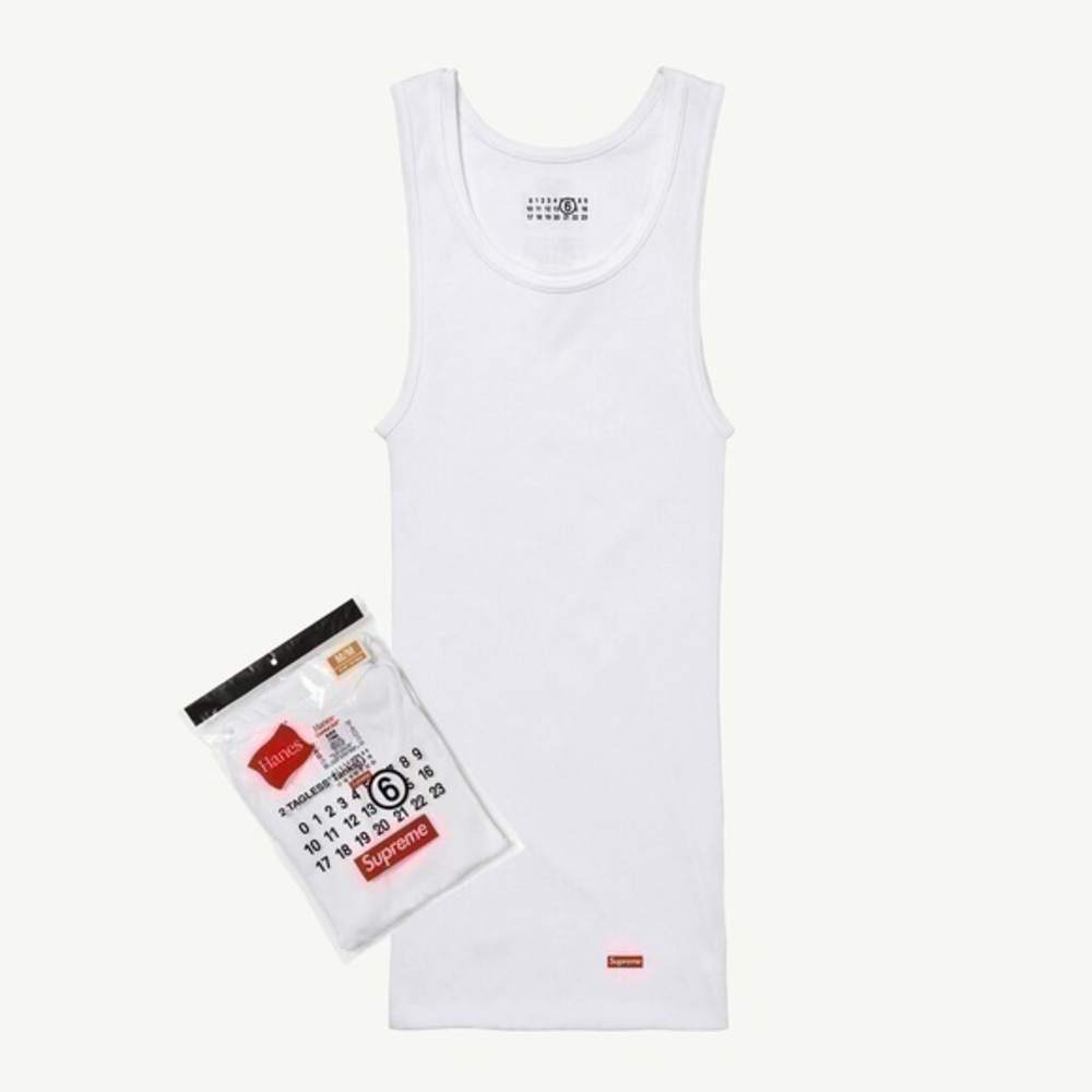 AUTHENTIC Supreme Maison Margiela MM6 Hanes Tagless Tank Top
